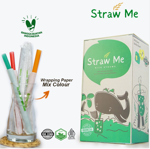 STRAW ME-IN BOX (L UNWRAPPED) ORIGINAL 14 X 210MM (10X65PCS)